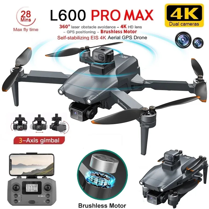 Drone Camera Hd - L600 PRO MAX GPS Drone Profesjonalny