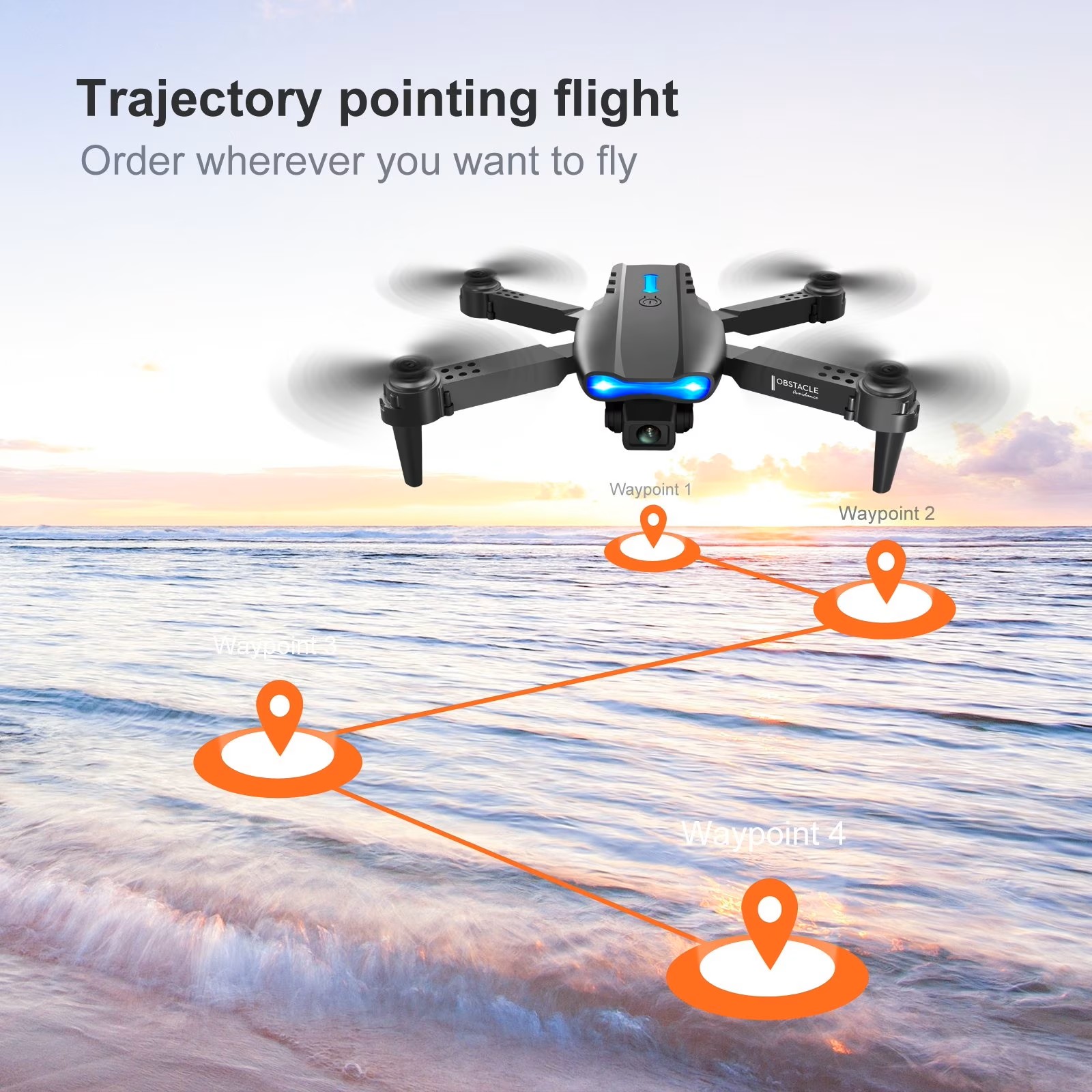 Ulepszony składany dron E88PRO – Drone Camera Hd recenzja i cena